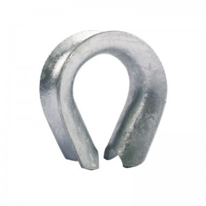 Thimble din oțel zincat K-3 pentru cordă de fibră